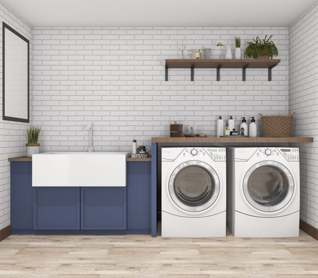 laundry room, remodel, renovation, functional laundry room, remodeling laundry room, laundry room features, built ins, folding counter, storage, painting